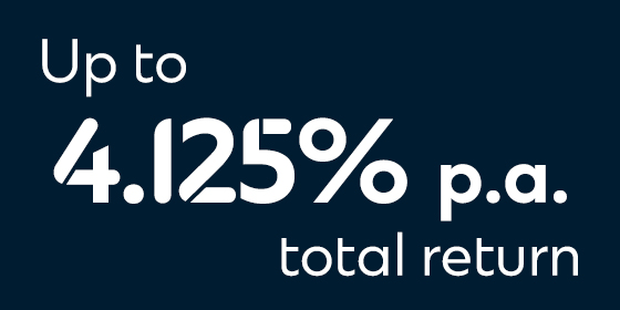A Total Return of up to 4.125%p.a.
