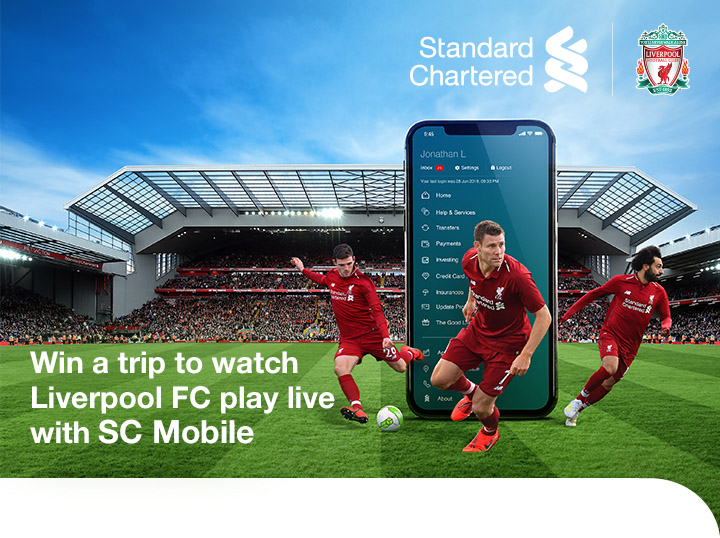 Win a trip to watch Liverpool FC play live with SC Mobile