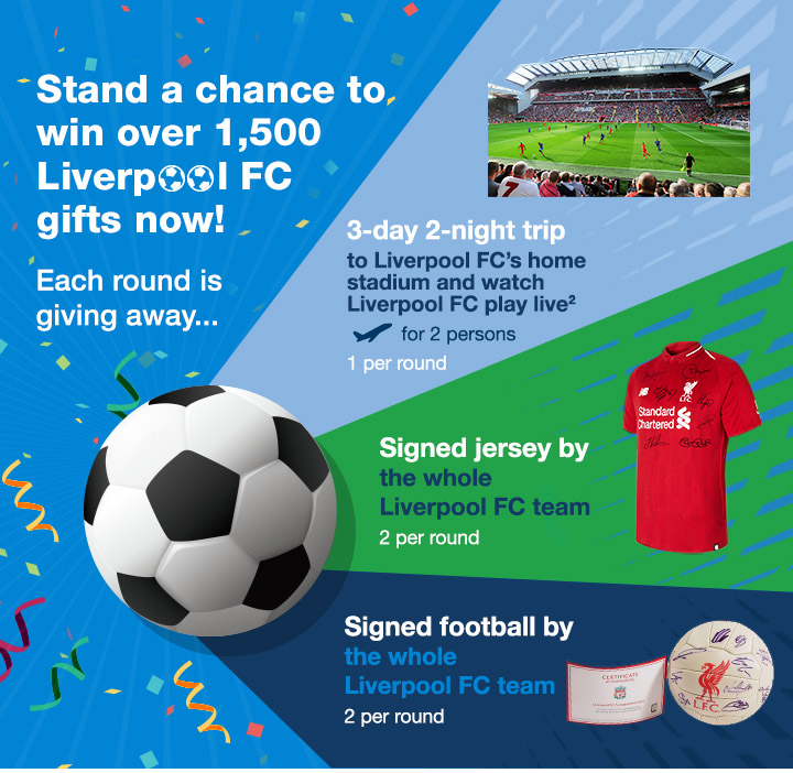 Stand a chance to win over 1,500 Liverpool FC gifts now!