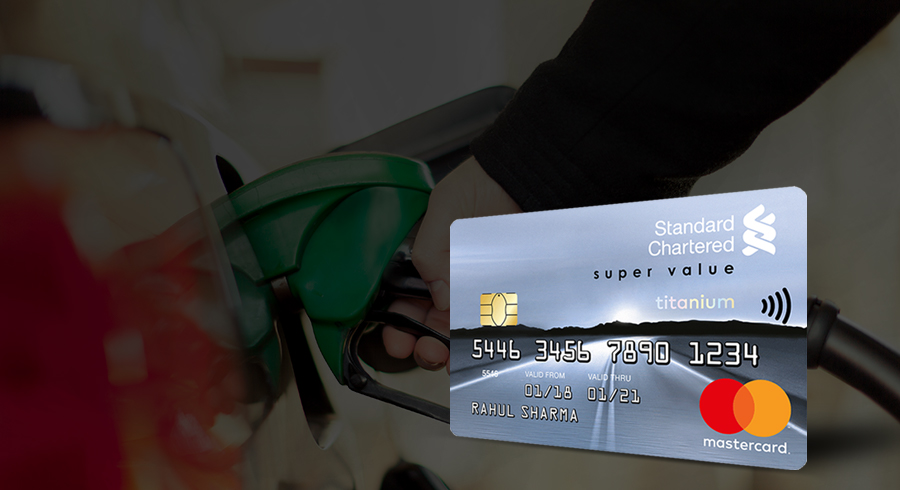 Get 5% cashback on fuel spends with Super Value Titanium credit card