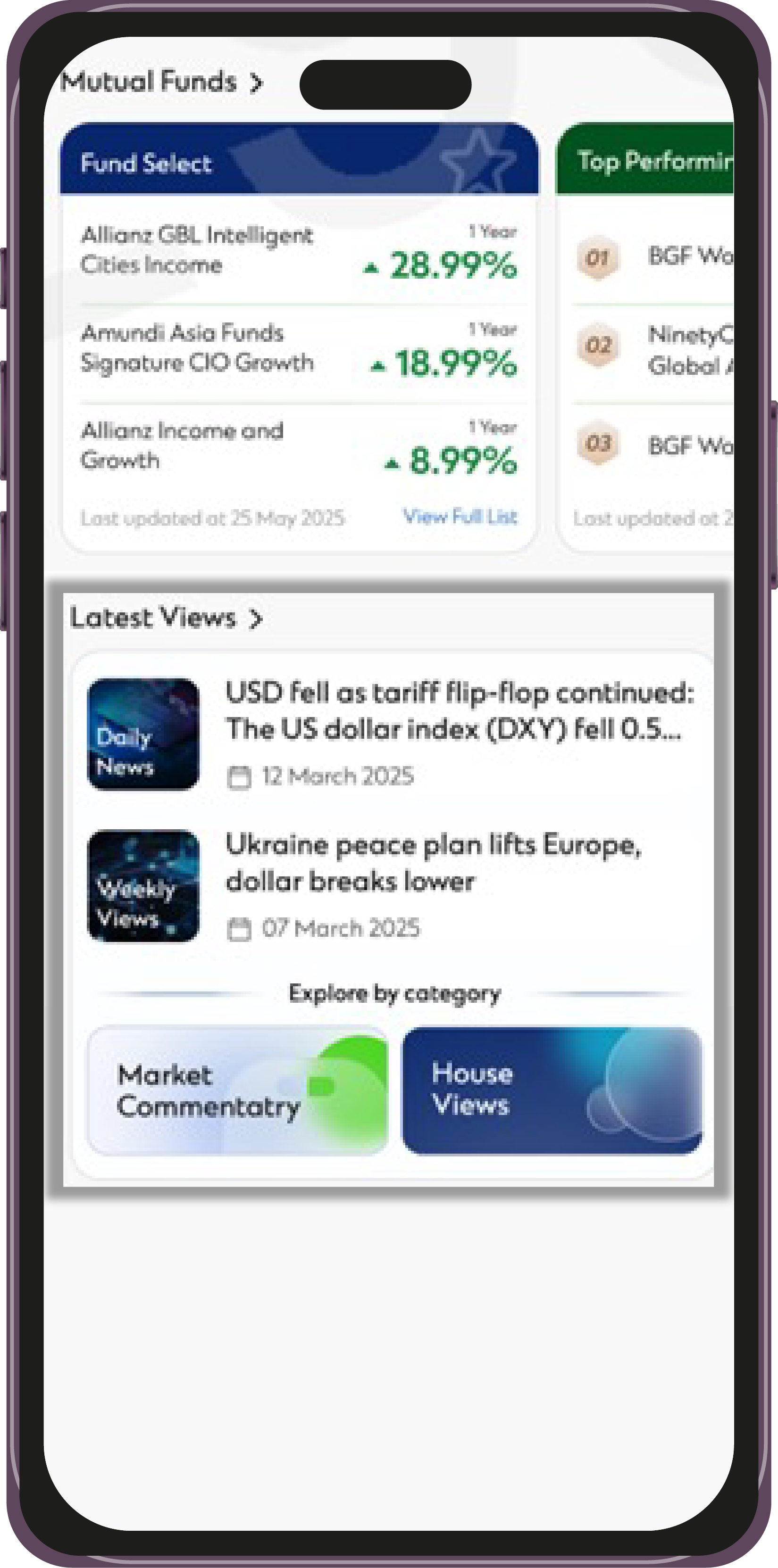 In market alerts hub