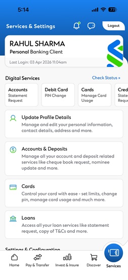 In report stolen card step