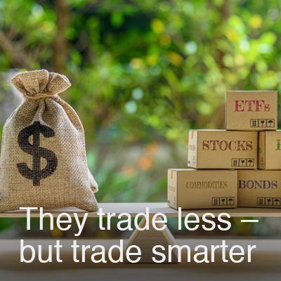 They trade less