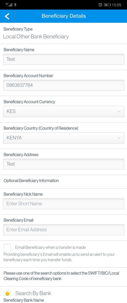 how to add a bank beneficiary step3