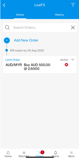 Place limit order step 