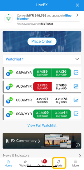 Set price alert step 