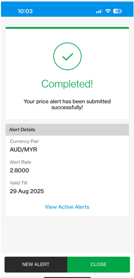 Set price alert step 
