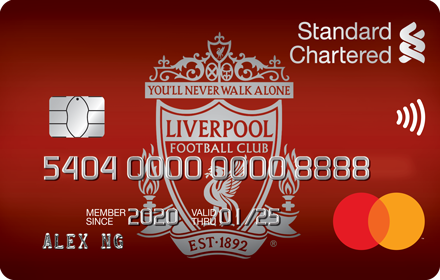 Liverpool fc cashback credit card