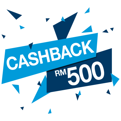 100x Consolation Prizes – RM500 Cashback