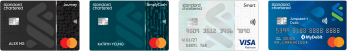 Journey Credit Card | Simple Cash Credit Card | Smart Credit Card | Standard Chartered Jumpstart-i Debit Card