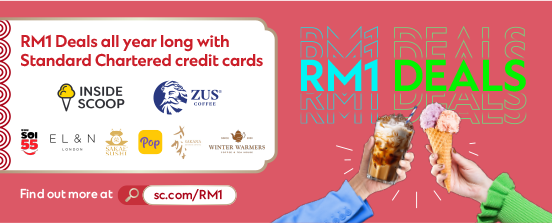 RM1 Deals all year long with Standard Chartered credit cards | Find out more at our official website