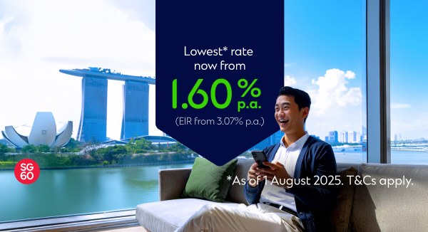 Lowest from 1.90% p.a. EIR from 3.63%p.a