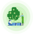 Money management illustration