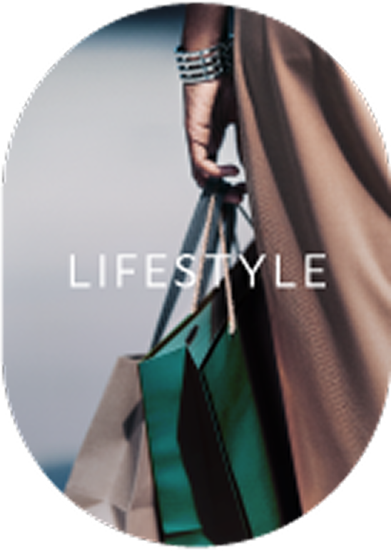 A woman holing shopping bags