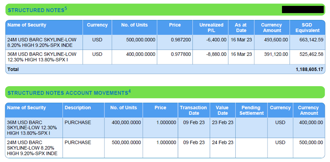 Statement Refresh - Standard Chartered Singapore