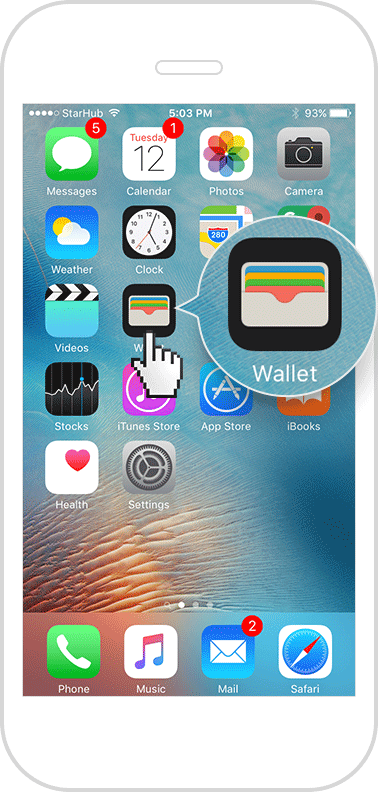 iPhone Wallet app