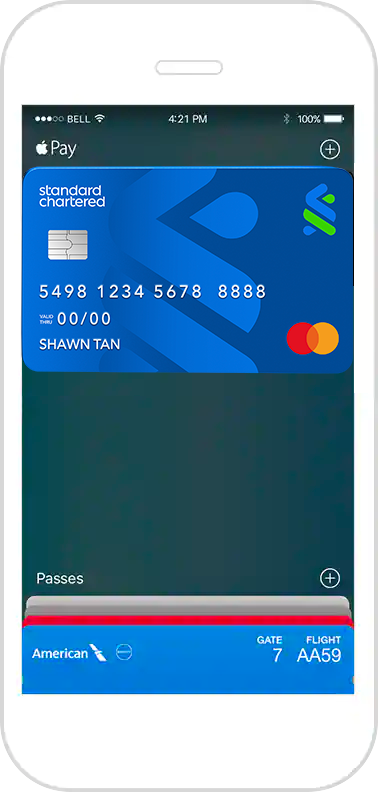 Make Standard Chartered Card as the default card