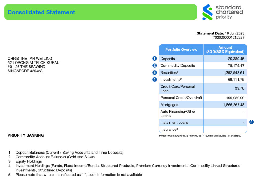 Statement Refresh - Standard Chartered Singapore