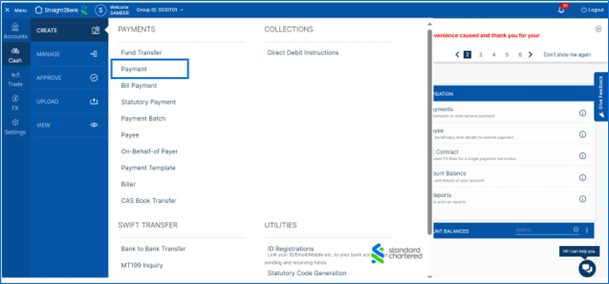 Sg step create payment