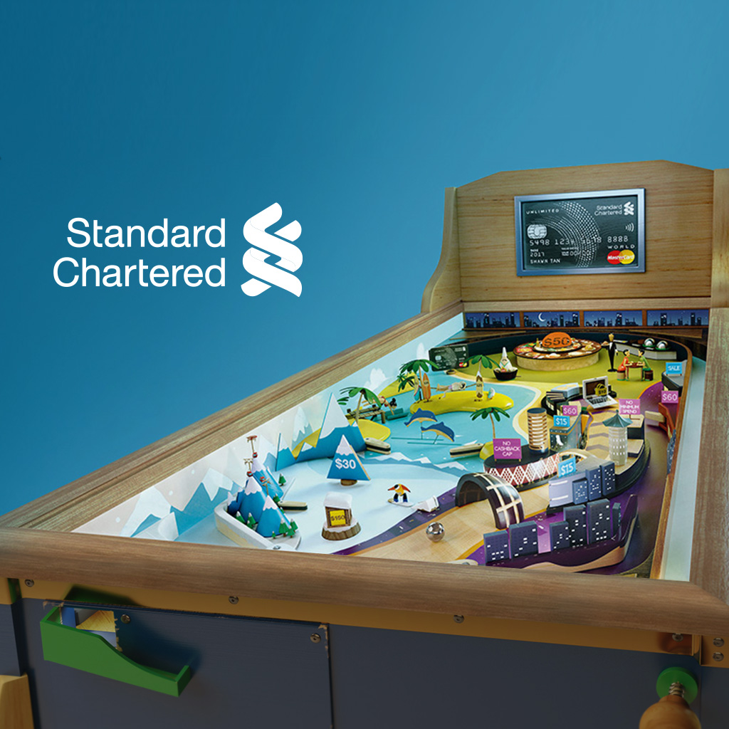 Unlimited Cashback Pinball Challenge Standard Chartered Singapore